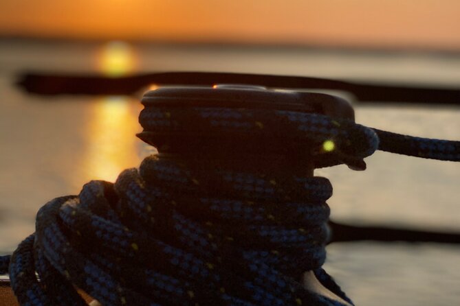 3 hour Sunset Sailing boarding ticket from Wemeldinge (Zeeland) - Reading the conditions on the Oosterschelde