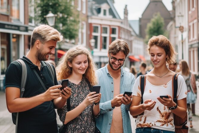 90 minutes Self-Guided Walking tour with puzzles in Leiden - Hartebrugkerk in the shopping area