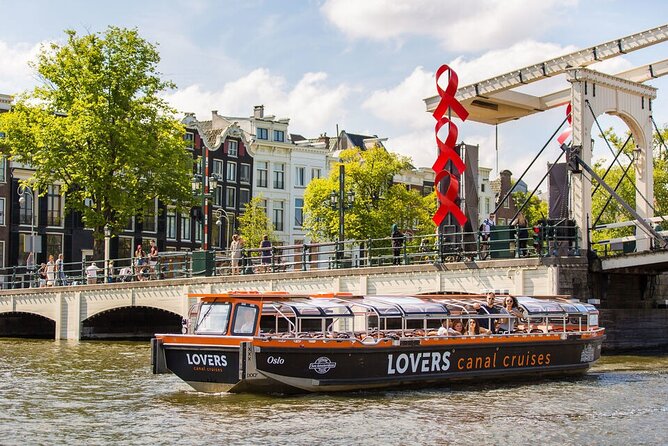 Amsterdam 1h Canal Cruise by Semi-Open Boat with Audio Guide - What the semi-open boat is like