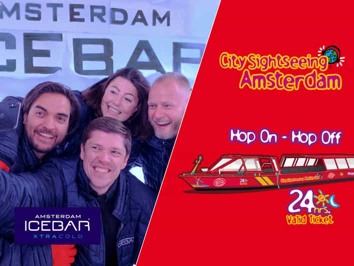 Amsterdam: 24-Hour Hop-On Hop-Off Boat and XtraCold Icebar - Key points to know before you go