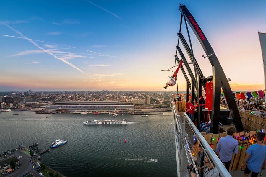 Amsterdam: A'DAM Lookout Entry Ticket with 2 Drinks - Interactive displays and the free audio tour