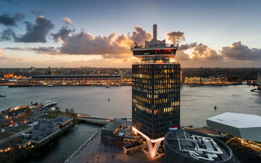 Amsterdam: A'DAM Lookout Ticket and Lunch or Dinner Voucher - Interactive exhibits and the free audio tour