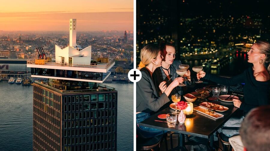 Amsterdam: A'DAM Lookout Ticket and Lunch or Dinner Voucher - Taking in Amsterdam from 100 meters up
