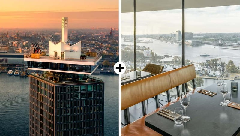 Amsterdam: A'DAM Lookout with Revolving Restaurant Moon - Getting to A’DAM Tower by ferry