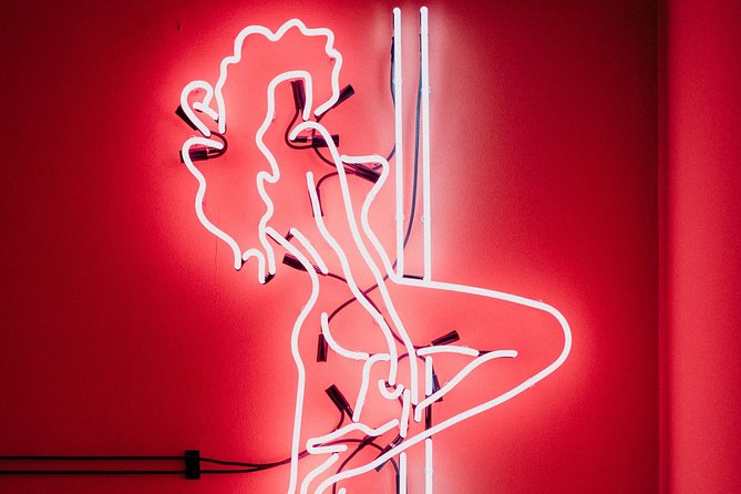Amsterdam: Behind the Scenes Strip Club Tour with Ex-Sex Worker - QR codes and videos add a second layer