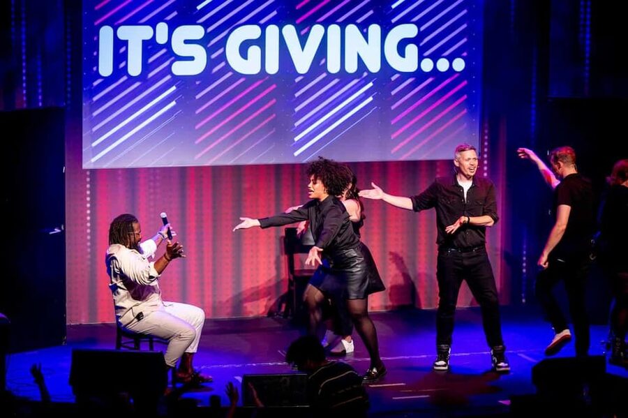 Amsterdam: ‘Boom Chicago’ English Comedy Show - Drinks, tables, and the club atmosphere