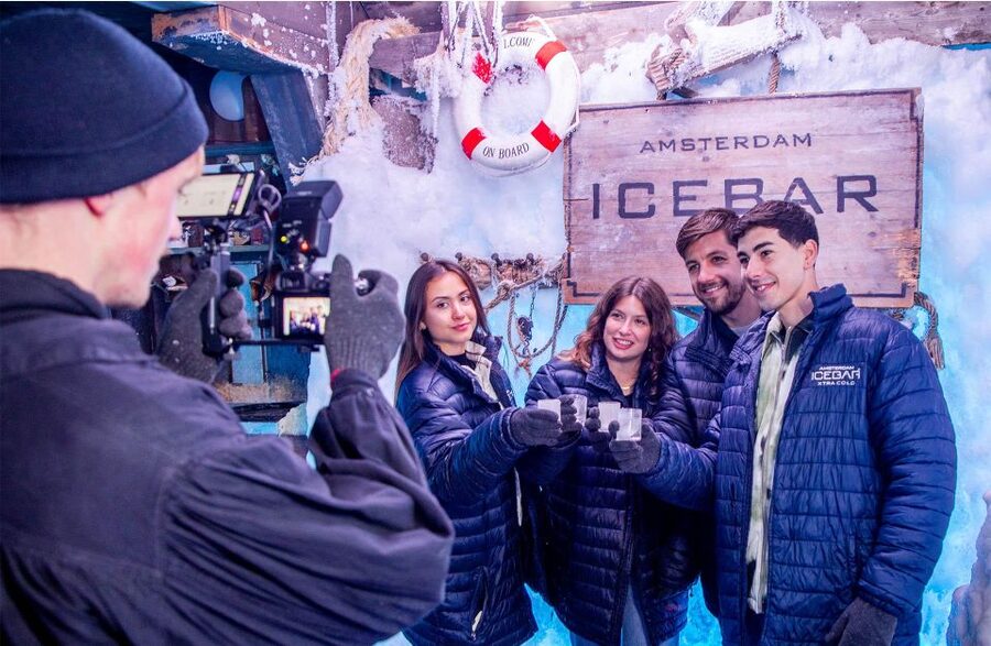 Amsterdam: Canal Cruise and Entrance to Xtracold Icebar - What happens inside Xtracold Icebar