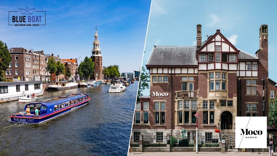 Amsterdam: Canal Cruise and Moco Museum Combined Ticket - Boarding, comfort, and accessibility