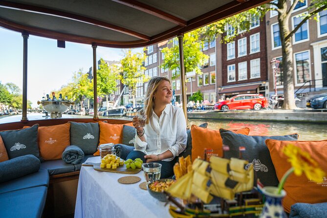 Amsterdam Canal Cruise with Cheese and Wine - Wine, cheese, and the social side of the boat