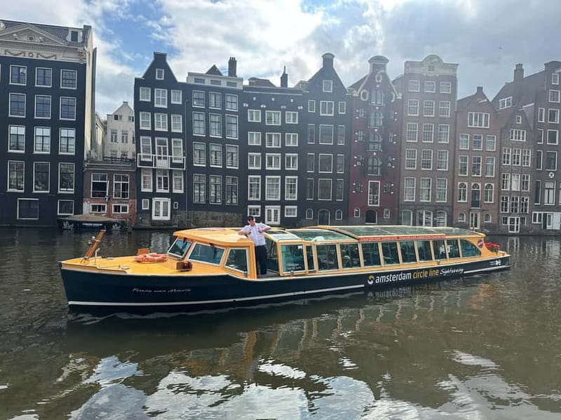 Amsterdam canal cruise with culinary burger or cheese & wine - Magere Brug and the H’ART Museum