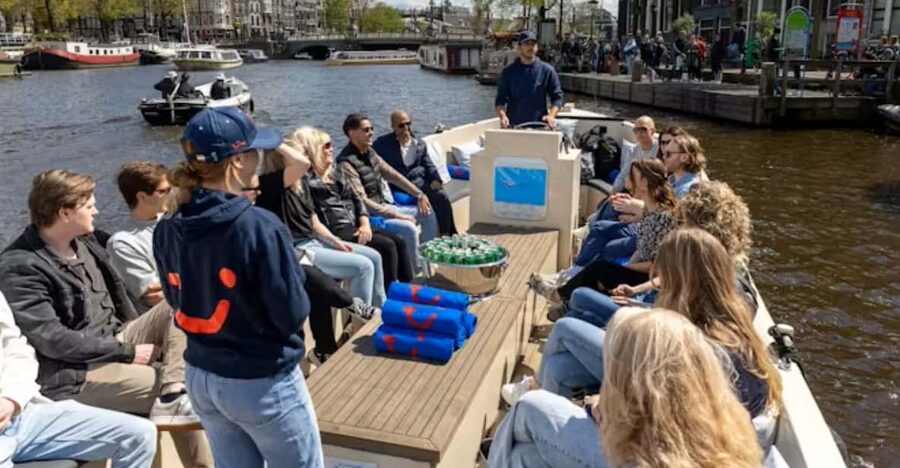 Amsterdam: City Highlights Small Boat Canal Cruise with host - Rembrandtplein and the Amstel opening