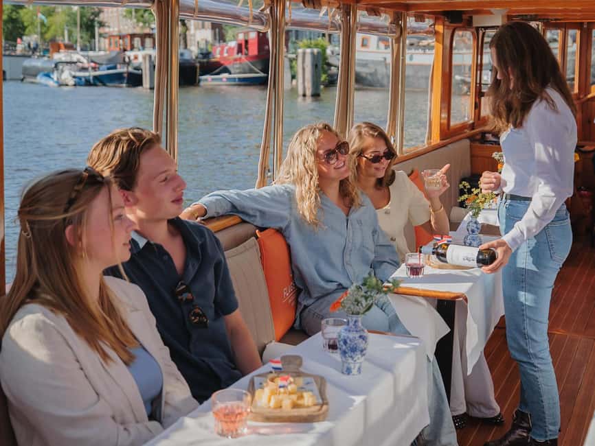 Amsterdam: Classic Boat Cruise with Optional Cheese & Wine - From Westerkerk to the Nine Streets