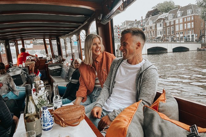 Amsterdam Classic Saloon Boat Cruise with Drinks and Cheese - The Amstel and Royal Theatre Carré