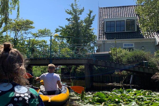Amsterdam Countryside Bike and Kayak Tour - Crossing the canal by cable ferry