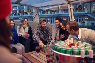 Covered Canal Booze Cruise with Unlimited Drinks