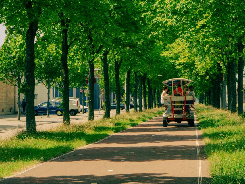 Amsterdam: Dutch Beer Bike Blast Tour with Onboard Bar - Group size, comfort, and weather protection