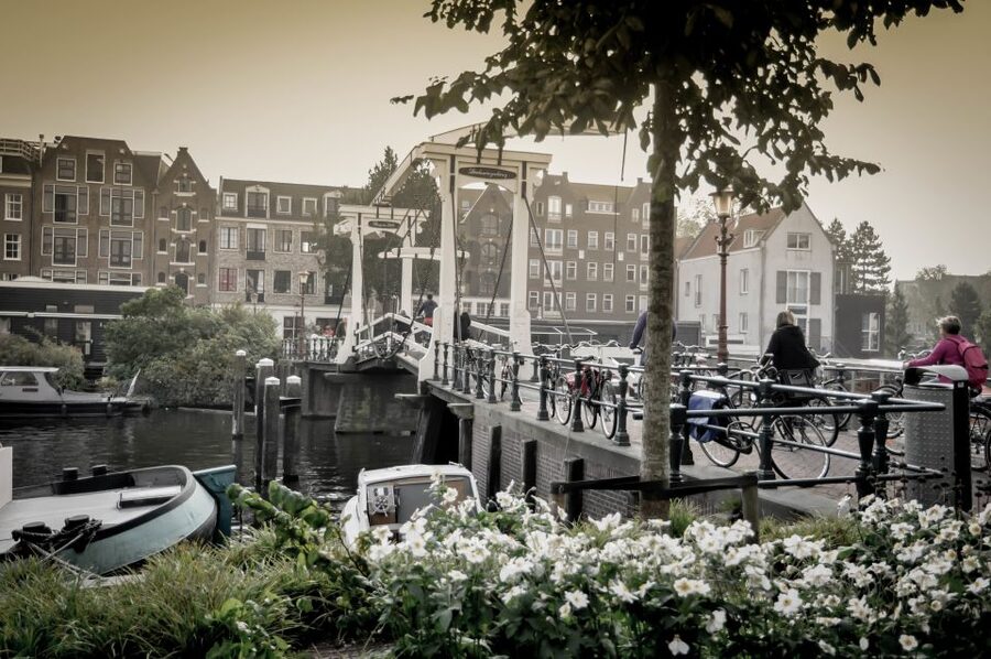 Amsterdam: Guided City Bike Tour in French - Key points at a glance