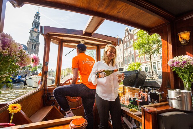 Amsterdam Historic Tour On Classic Saloon Boat - The Canal Ring and the Rare Long View