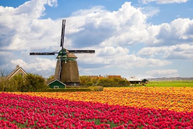 Amsterdam: Keukenhof and Zaanse Schans Windmills Guided Day Trip - Zaanse Schans: windmills, workshops, and old wooden buildings