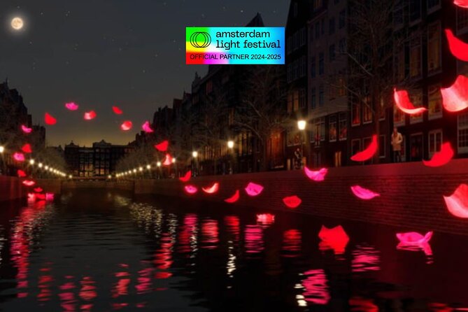 Amsterdam Light Festival: Cruise Unlimited Drinks & Bite option - The Amsterdam Light Festival route after dark