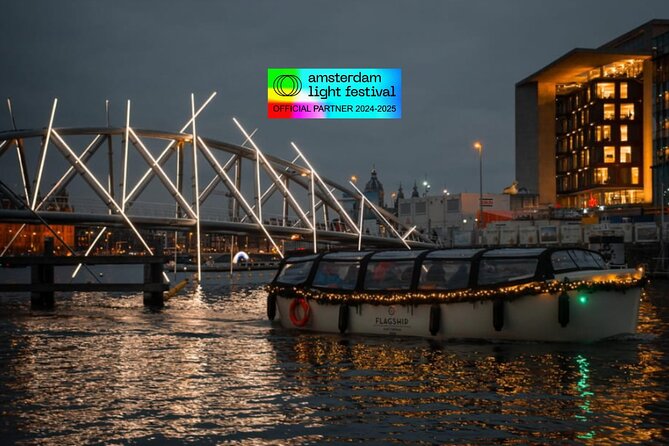 Amsterdam Light Festival: Cruise Unlimited Drinks & Bite option - ARTIS and the city’s central neighborhoods