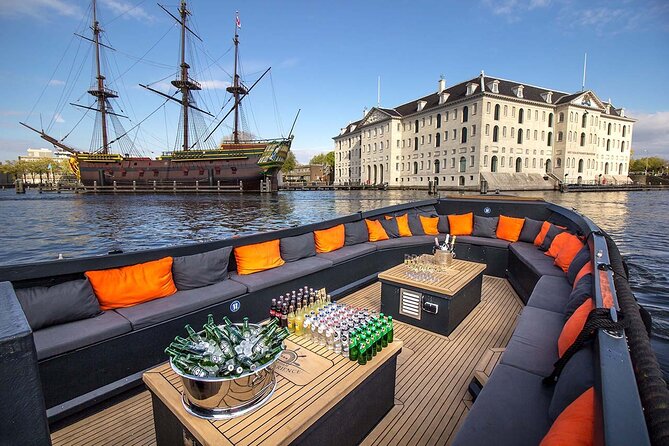 Amsterdam Luxury Canal Cruise + Unlimited Drinks & Bites option - From Royal Theatre Carré to the Amstel