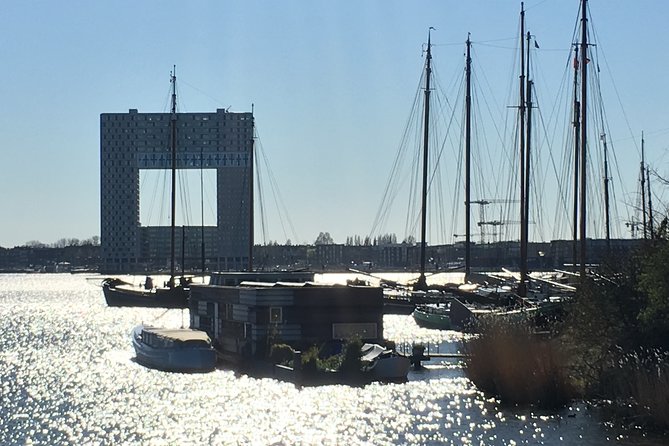 Amsterdam North Bike Tour - Crossing toward the NDSM shipyard