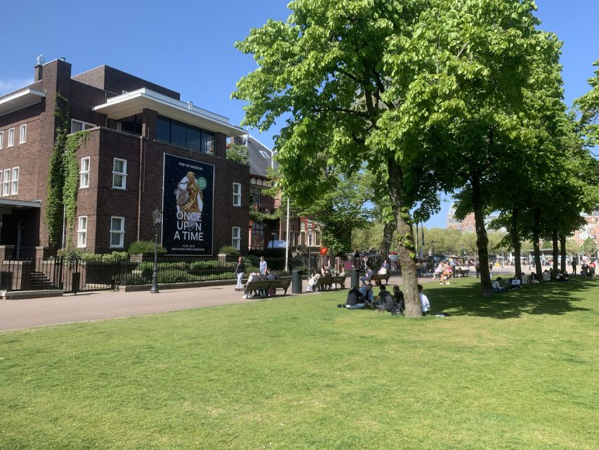 Amsterdam: Once Upon a Time Clock Exhibition Ticket - The café and the Museumplein pause
