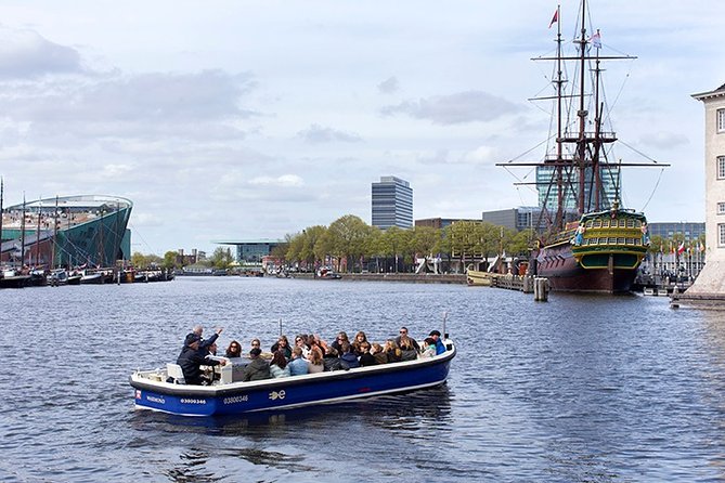 Amsterdam Open Boat Sightseeing Canal Cruise - Rijksmuseum, Amsterdam Centraal, and A’DAM LOOKOUT