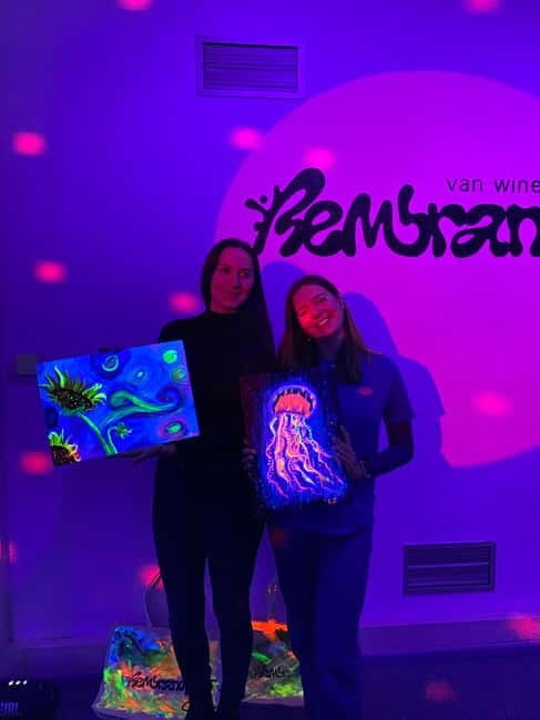 Amsterdam: Paint and Sip in the Dark at Rembrandt van Wine - What you take home at the end