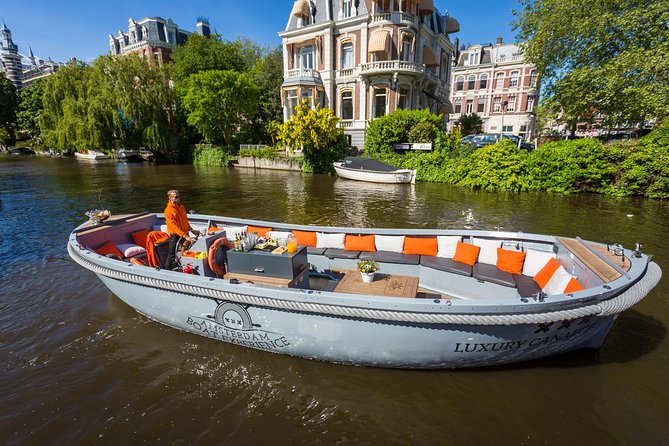 Amsterdam Private Boat Trip With Skipper, Burger and Beers - Anne Frank House, Westerkerk, and the Jordaan