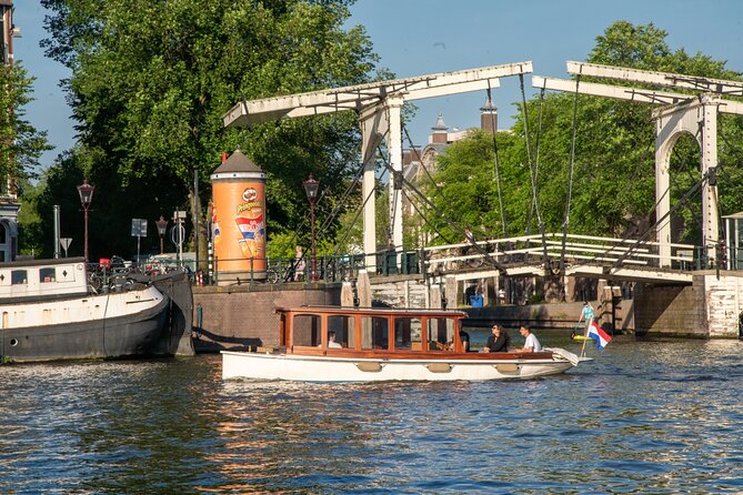 Amsterdam Private Dinner Cruise incl Drinks & 2-course Dinner 2hr - Passing the Anne Frank House by water
