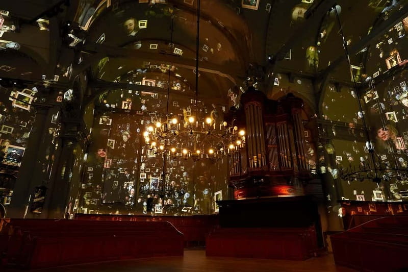 Amsterdam: Van Gogh and Rembrandt Immersive Experience Entry - Entering the Noorderkerk for a 360-degree canvas