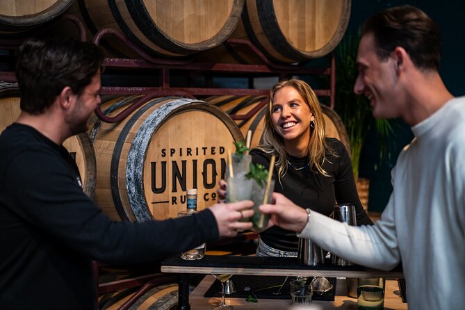 Cocktail workshop @ Spirited Union Rum Co. (Amsterdam) - The workstation is where the workshop becomes hands-on