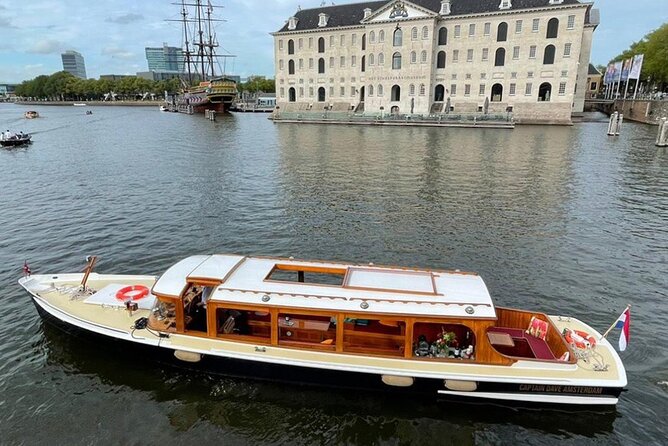 Cruise Amsterdam like a Local — Small Group 12 pax - A boat built for weather and conversation