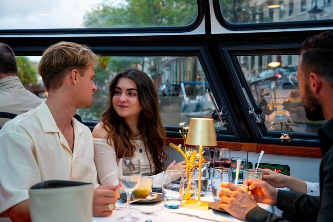 Dinner Canal Cruise Amsterdam: 4-Courses Including Drinks - Nieuwmarkt, De Wallen, and the return route