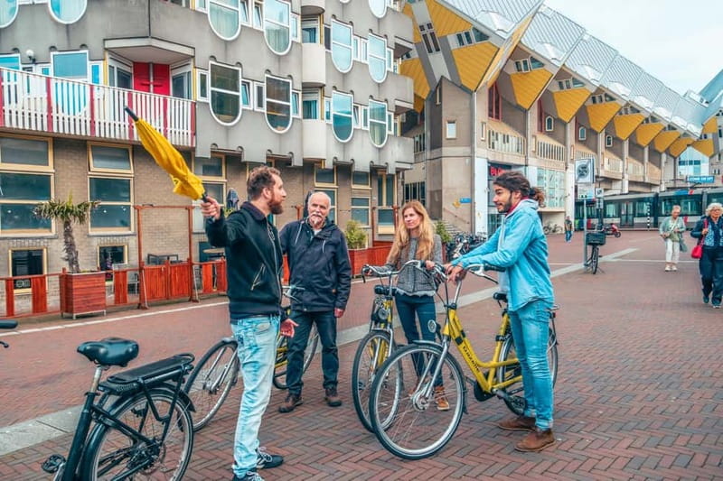 Discover Rotterdam: Classic Highlights Bike Tour by a Local - Following the Brandgrens through a rebuilt city