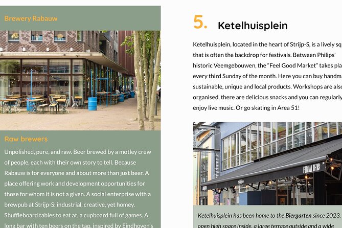 Eindhoven Fun Craft Beer Self-guided City Tour - Strijp-S shows Eindhoven’s industrial reinvention