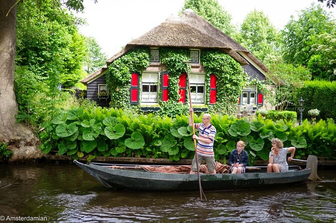 Giethoorn Luxury Private Bus Tour + Zaanse Schans (7 guests) - Giethoorn, where the road gives way to water