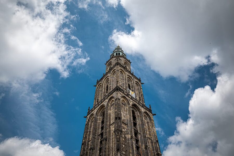 Groningen: Climb the Martinitower - The first climb: stone, vaults, and old details