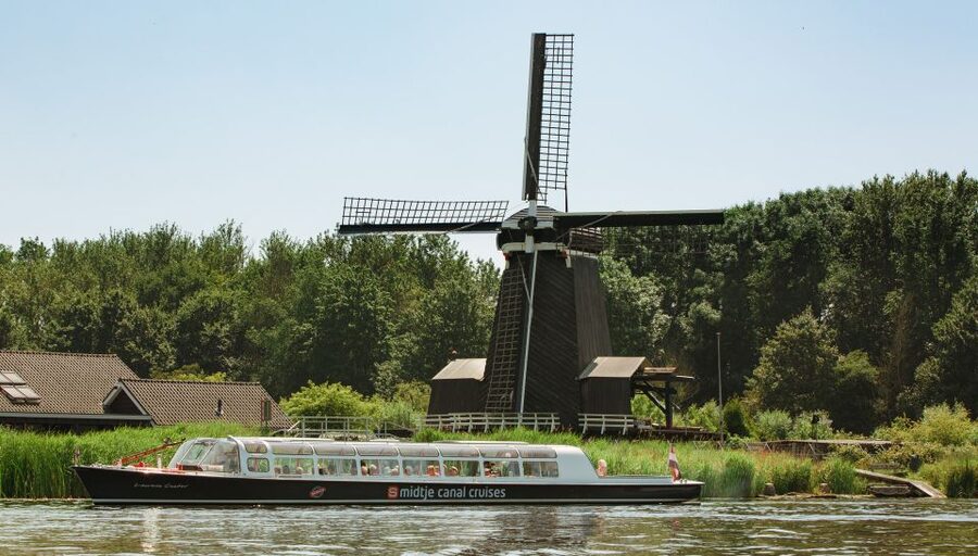 Haarlem: Dutch Windmill & Spaarne River Sightseeing Cruise - The Unicorn offers a second windmill view