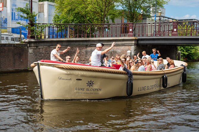 Haarlem Open-Boat Canal Cruise with Live Guide (Electric Boat) - Meeting at Papentorenvest 1A