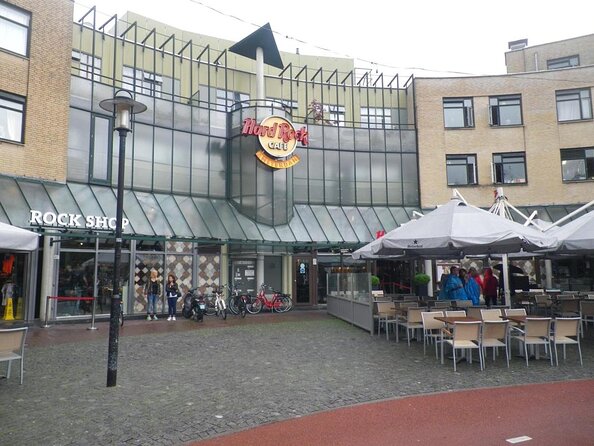 Hard Rock Cafe Amsterdam with Set Lunch or Dinner - The three-level restaurant and canal views