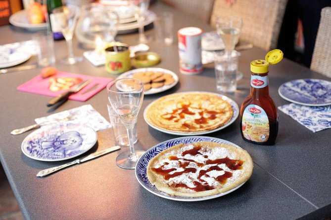 Learn to Make Dutch Pancakes in a Beautiful Amsterdam Canal House - Dutch cheese, appelstroop, and herring before the pancakes