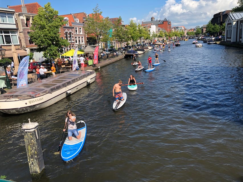 Leiden: Paddleboard Rental to Explore Leiden's Canals - Rembrandt, the Academy Building, and the city’s older details