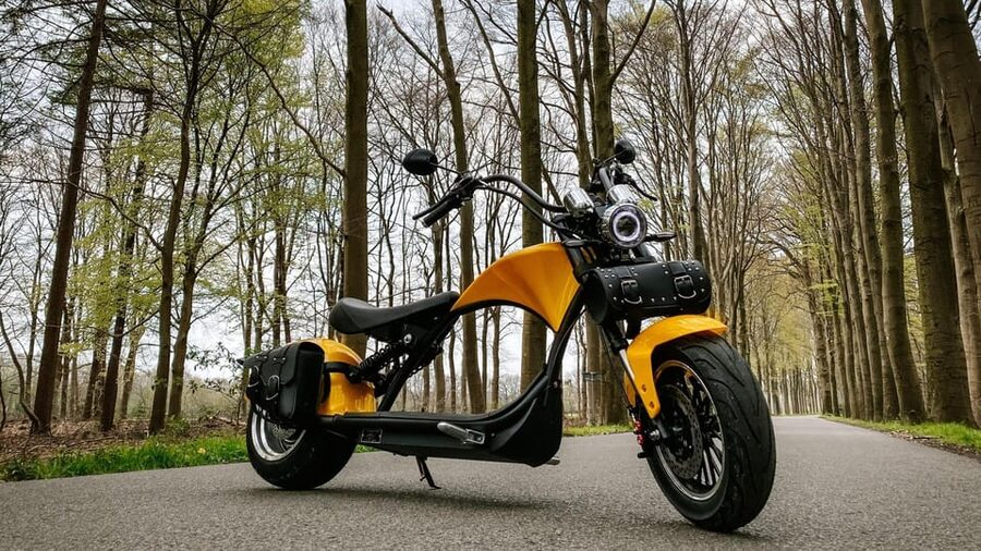 Otterlo: E-chopper rental - The start: getting ready in Otterlo