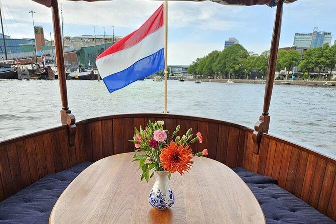 Romantic Private Boat Tour Amsterdam 90min incl welcome drink - The Amstel River and its wider views