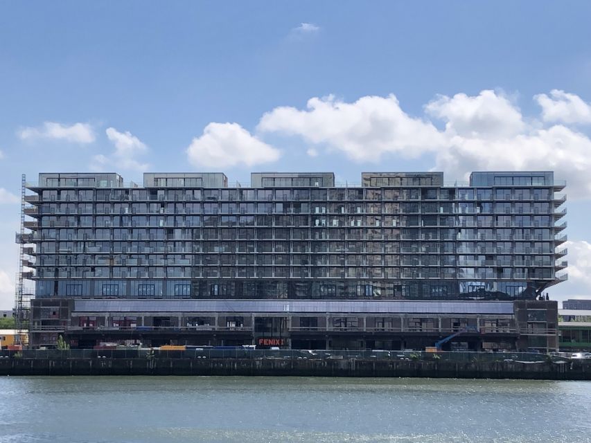 Rotterdam Architecture: Centre and South Bank with watertaxi - Markthal and the Cube Houses