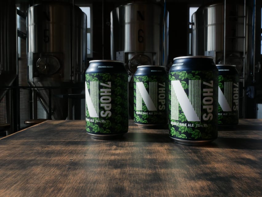 Rotterdam: Beer Brewery Noordt Tastings with Optional Tour - The tasting room and terrace