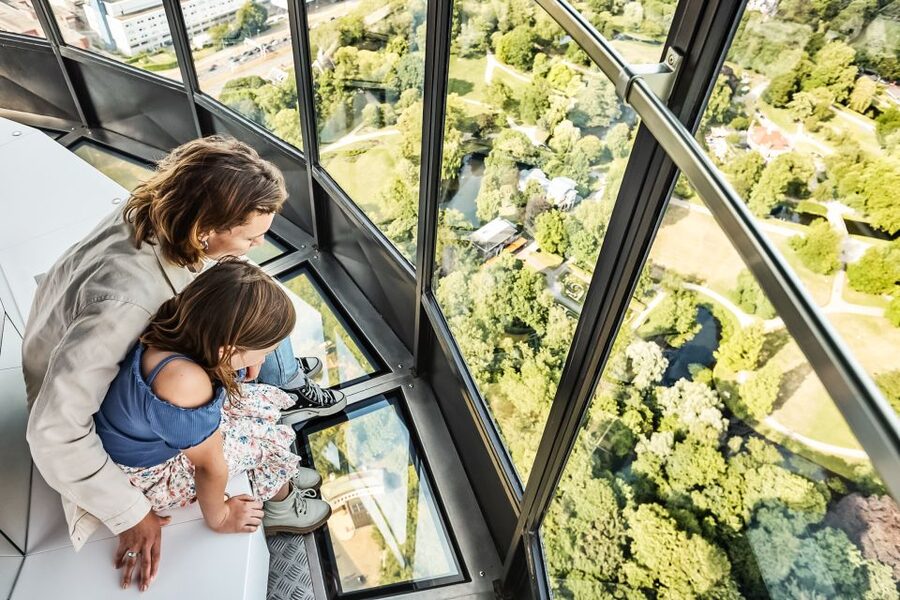 Rotterdam: Euromast Lookout Tower Ticket - The Euroscoop adds height and a little nerve